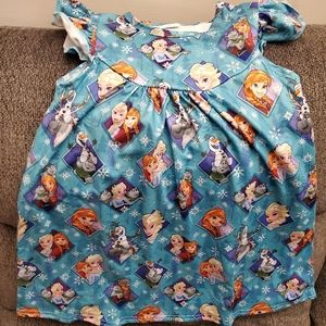 Frozen flutter sleeve dress